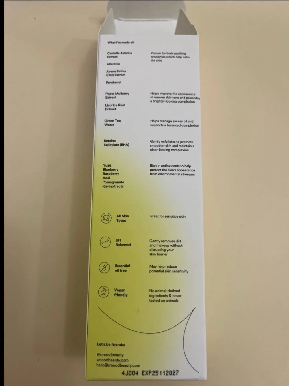 Smood Calm Me Down Antioxidant Cleanser — Pink, Blue & Yellow